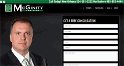 Desktop Screenshot of mcginitylawfirm.com