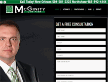 Tablet Screenshot of mcginitylawfirm.com